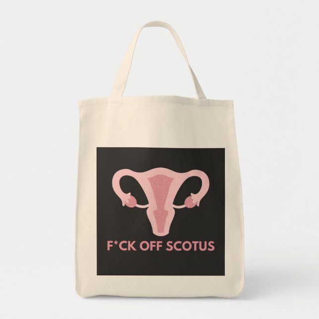 Bolso De Tela Protesta contra la prohibición del aborto en SCOTU (Frente)