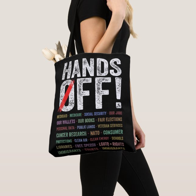 Bolso De Tela Protesta sin manos (Detalle)