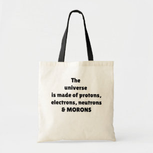 Bolso De Tela Protones Electrones Neutrones y Bobos Humor Cientí