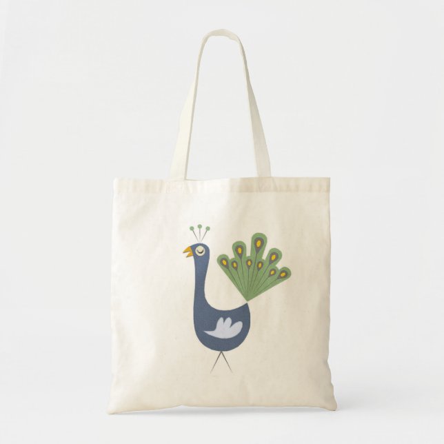 Bolso De Tela Proud Peacock Tote Bag (Frente)