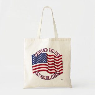Bolso De Tela Proud To Be An American With USA Flag