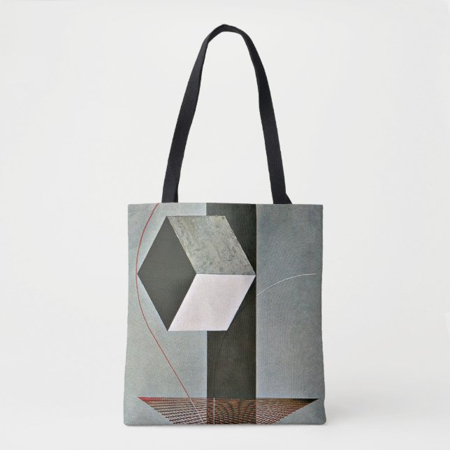 Bolso De Tela Proun 99, arte abstracto de El Lissitzky (Anverso)