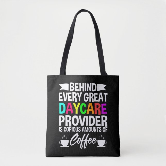 Bolso De Tela Proveedor de atención diurna Coffee Lover Gracioso (Anverso)