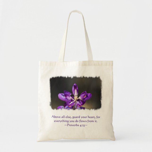 Bolso De Tela Proverbios 4:23 (Frente)