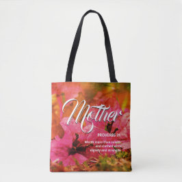 Bolso De Tela Proverbios florales 31 Madre Cristiana
