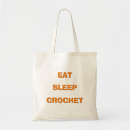 Bolso De Tela Proyecto de Comer, Dormir, Crochet