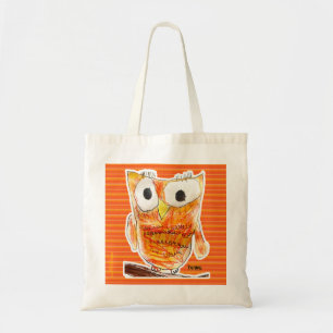 Bolso De Tela Proyecto del arte de la juventud del búho el de