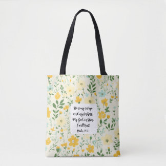 Bolso De Tela Psalm 91:2 Christian Tote Bag