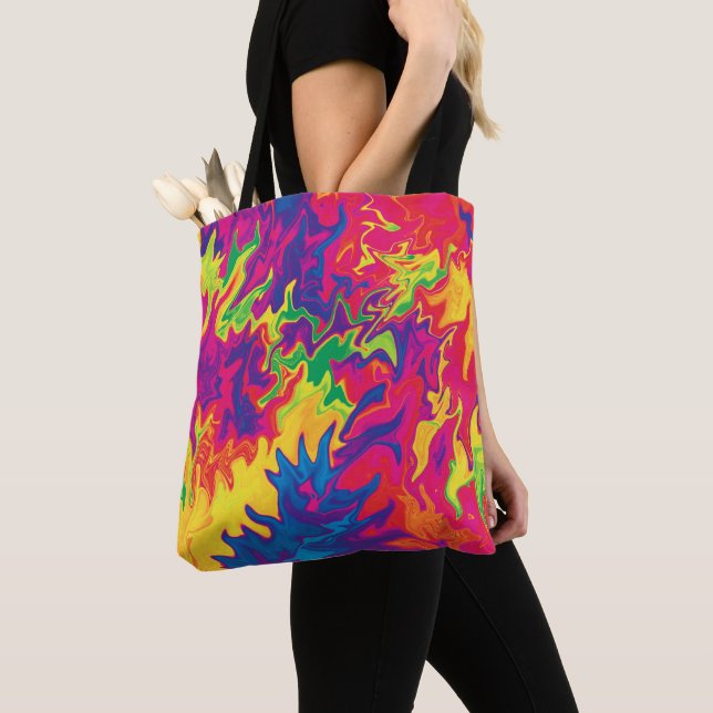 Bolso De Tela Psicodelia...... (Detalle)