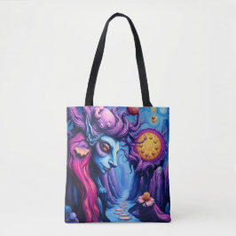 Bolso De Tela Psicodelia Mistical Fantasy Alien Dreamscape