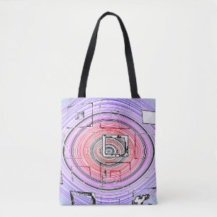 Bolso De Tela Psicodélico