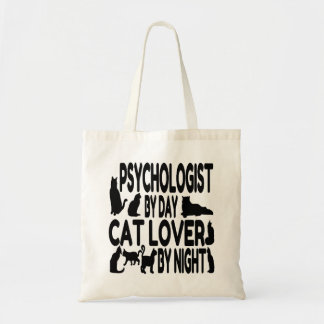 Bolso De Tela Psicólogo ama a los gatos