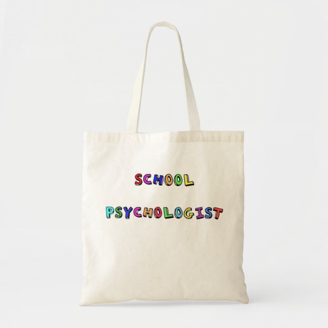BOLSO DE TELA PSICÓLOGO DE LA ESCUELA (Frente)