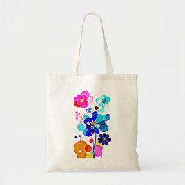 Bolso De Tela Psychedelic Fluid Abstract Colorful Flowers