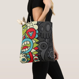 Bolso De Tela Psychedelic Patterns