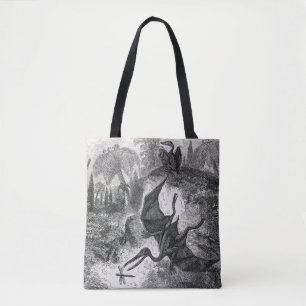 Bolso De Tela Pterodáctilos Jurásicos