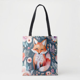 Bolso De Tela Pterografía floral