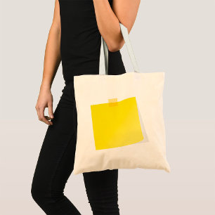 Bolso De Tela Publicación amarilla Nota Tote Bag