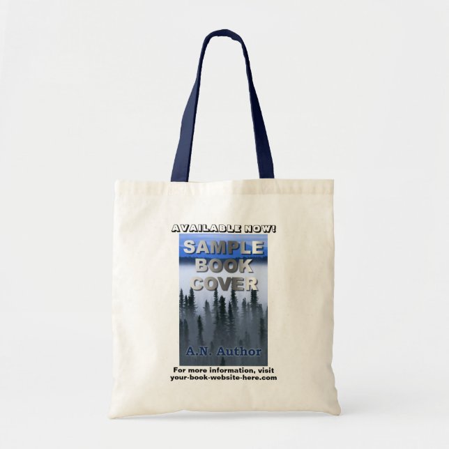 Bolso De Tela Publicidad de portada del libro de promoción del a (Frente)