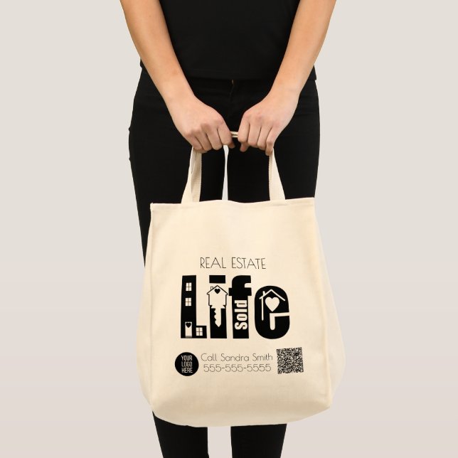 Bolso De Tela Publicidad en la vida inmobiliaria (Anverso (producto))