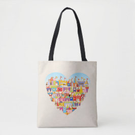 Bolso De Tela Pueblo del corazón feliz