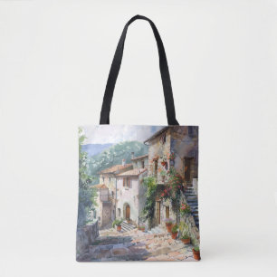 Bolso De Tela Pueblo italiano antiguo