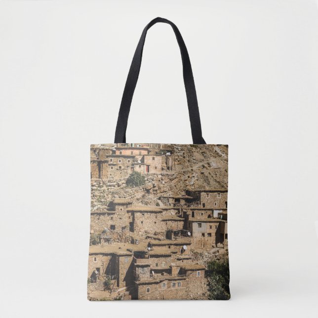 Bolso De Tela Pueblo marroquí tradicional, arquitecto de archivo (Anverso)