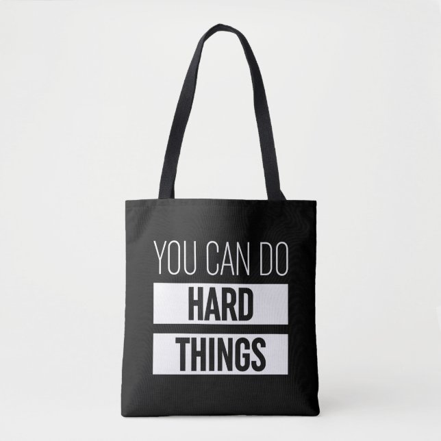 Bolso De Tela Puedes Hacer Cosas Difíciles (Anverso)