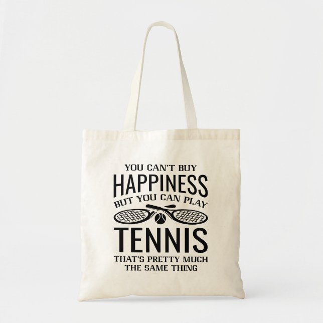 Bolso De Tela Puedes Jugar Al Tenis (Frente)
