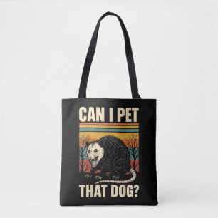 Bolso De Tela ¿Puedo acariciar a ese perro zarigüeya Diseño de m