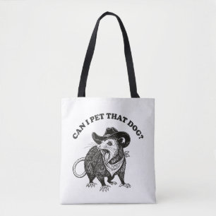 Bolso De Tela ¿Puedo Acariciar Ese Perrito Meme Divertido Zarigü