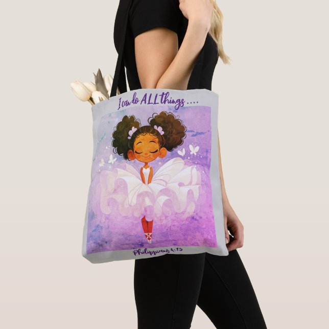 Bolso De Tela Puedo hacer TODAS las cosas Tote Bag (Detalle)