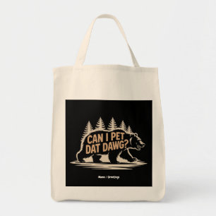 Bolso De Tela ¿Puedo Mascota Dat Dawg? Meme de la camiseta de Hi
