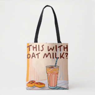 Bolso De Tela ¿Puedo Tomar esto con leche de avena?