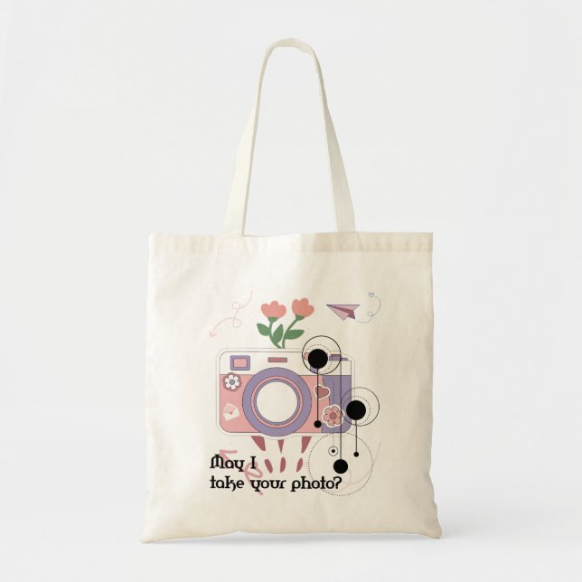 Bolso De Tela ¿Puedo tomar tu foto? (Frente)