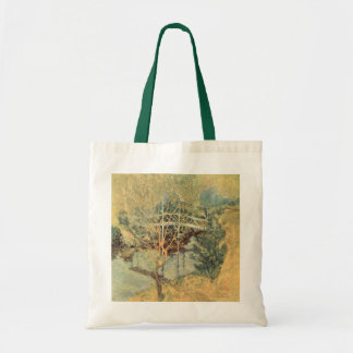 Bolso De Tela Puente Blanco de Twachtman, Impresionismo Vintage