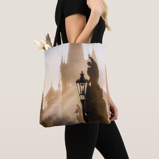 Bolso De Tela Puente Carlos de la mañana (Detalle)