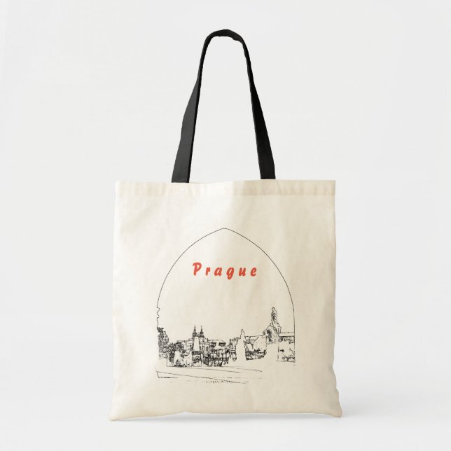 Bolso De Tela Puente Carlos de Praga (Frente)