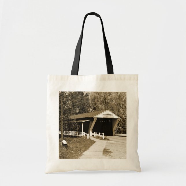 Bolso De Tela Puente cubierto (Frente)