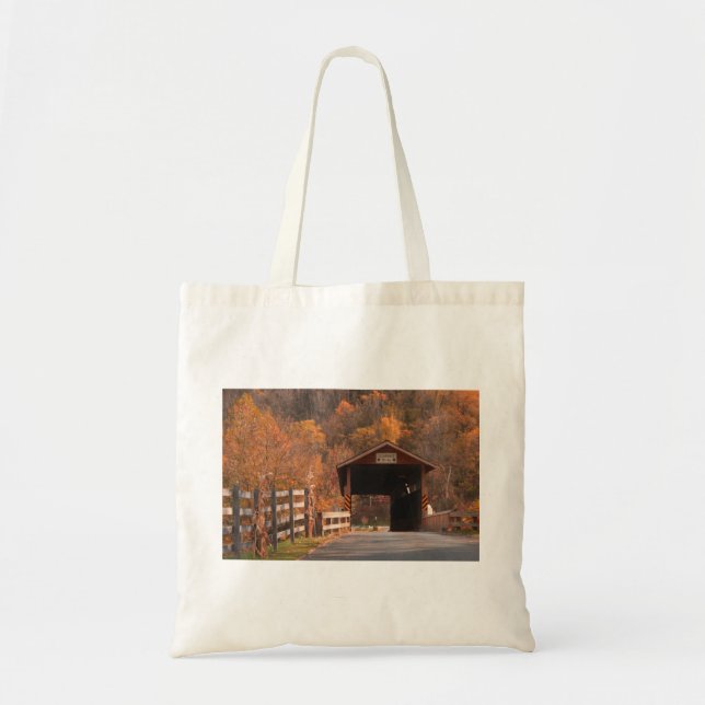 Bolso De Tela Puente cubierto de Pennsylvania (Frente)