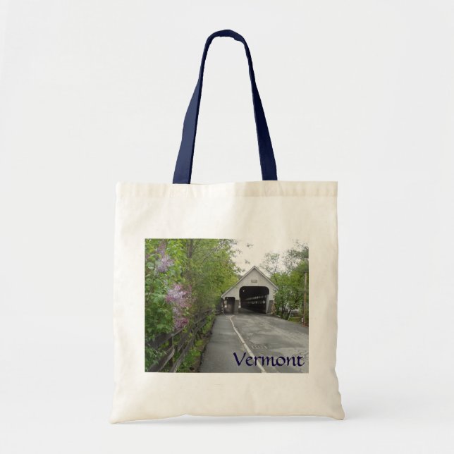 Bolso De Tela Puente cubierto de Woodstock, Vermont (Frente)