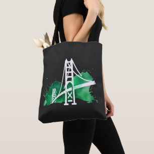 Bolso De Tela Puente de acuarela