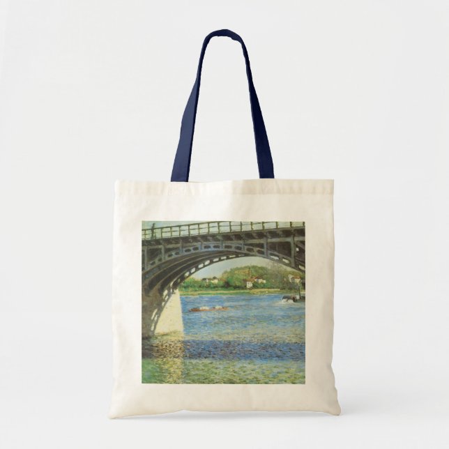 Bolso De Tela Puente de Argenteuil por Gustave Caillebotte (Frente)