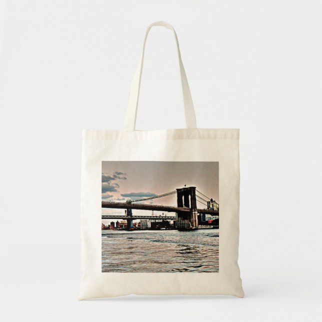 Bolso De Tela Puente de Brooklyn (Frente)