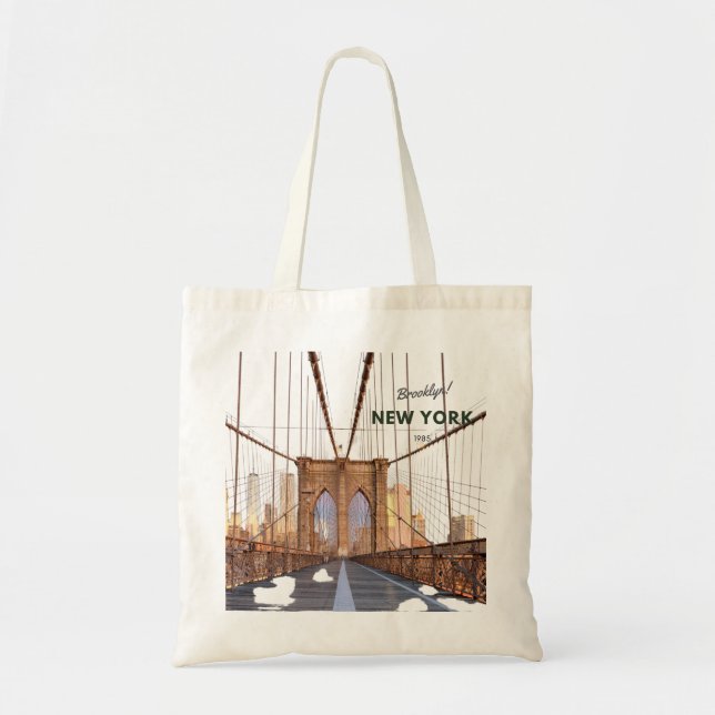 Bolso De Tela Puente de Brooklyn (Frente)
