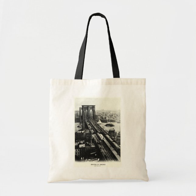 Bolso De Tela Puente de Brooklyn de 1900 (Frente)
