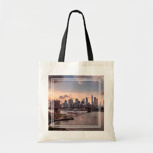 Bolso De Tela Puente de Brooklyn y Lower Manhattan