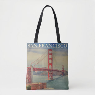 Bolso De Tela Puente Golden Gate de San Francisco vintage