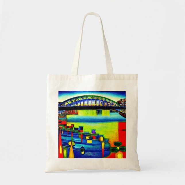 Bolso De Tela Puente reflejado 3 (Frente)