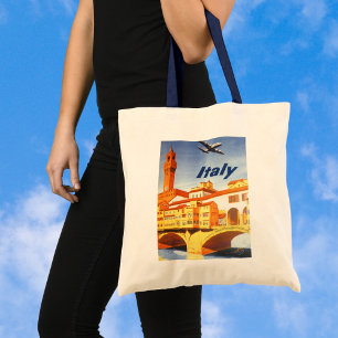 Bolso De Tela Puente Viajes Antiguos Florencia Firenze Italia Rí